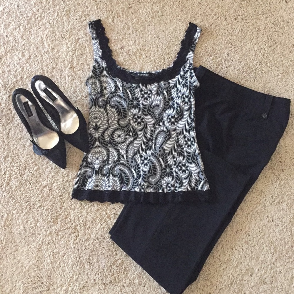 WHBM White House Black Market lace tank